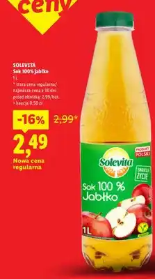Lidl Sok jabłko Solevita 100% oferta