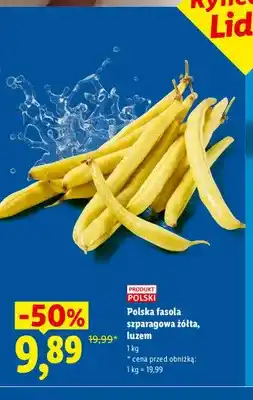 Lidl Fasola szparagowa żółta polska oferta