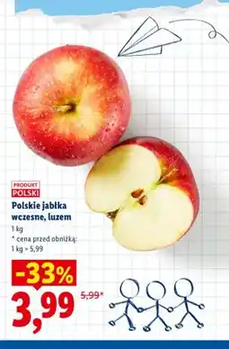 Lidl Jabłka polskie wczesne oferta