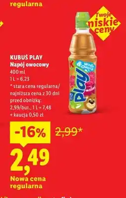 Lidl Napój owocowy Kubuś Play oferta