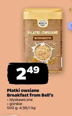 Netto Płatki owsiane błyskawiczne Breakfast from Bell's oferta