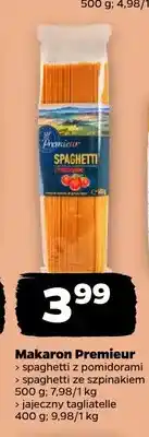 Netto Makaron spaghetti ze szpinakiem Premieur oferta