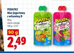Lidl Mus jogurtowy z witaminą D Piratki brzoskwinia oferta