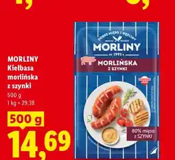 Lidl Kiełbasa morlińska z szynki Morliny oferta