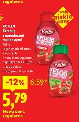 Lidl Ketchup z pomidorami malinowymi Kotlin łagodny oferta