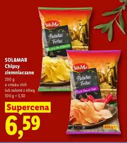 Lidl Chipsy ziemniaczane o smaku chili Sol & Mar oferta