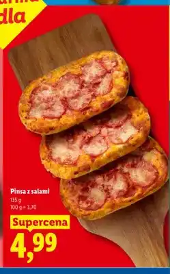Lidl Pinsa z salami Piekarnia Lidla oferta