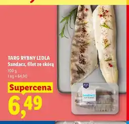 Lidl Sandacz filet ze skórą Targ Rybny Lidla oferta