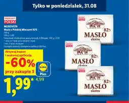 Lidl Masło ekstra z Polskiej Mleczarni oferta