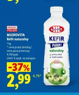 Lidl Kefir naturalny Mlekovita oferta