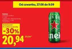 Lidl Piwo Heineken 6-pak oferta