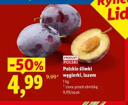 Lidl Śliwki węgierki polskie luzem oferta
