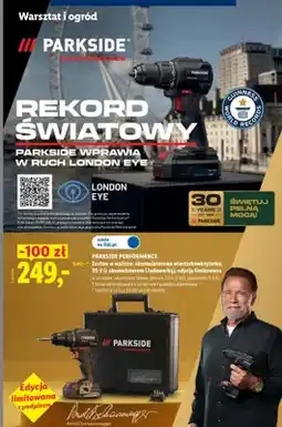Lidl Wiertarkowkrętarka akumulatorowa w walizce Parkside Performance edycja limitowana oferta