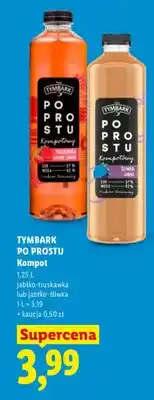 Lidl Kompot Tymbark Po Prostu jabłko-truskawka oferta
