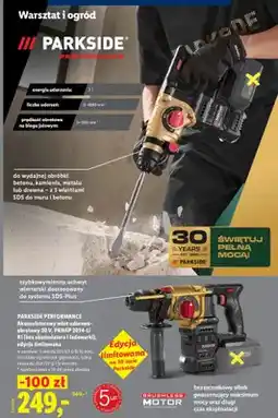 Lidl Akumulatorowy młot udarowo-obrotowy Parkside Performance Pkhap 2034-Li B1 edycja limitowana oferta