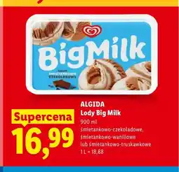 Lidl Lody Big Milk śmietankowo-czekoladowe Algida oferta