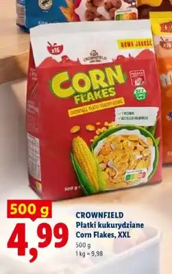 Lidl Płatki kukurydziane Corn Flakes Crownfield XXL oferta