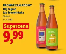 Lidl Piwo Browar Zakładowy Daj Zagrać oferta