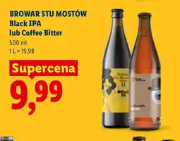 Lidl Piwo Browar Stu Mostów Black IPA oferta