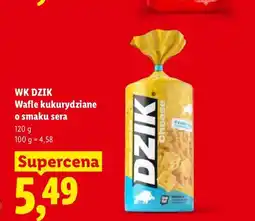 Lidl Wafle kukurydziane o smaku sera WK Dzik oferta