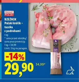 Lidl Królik tuszka z podrobami Rzeźnik oferta