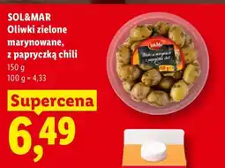 Lidl Oliwki zielone marynowane z papryczką chili Sol & Mar oferta