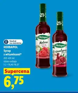 Lidl Syrop z witaminami Herbapol Malina z dziką różą oferta