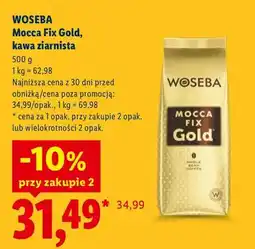 Lidl Kawa ziarnista Woseba Mocca Fix Gold oferta