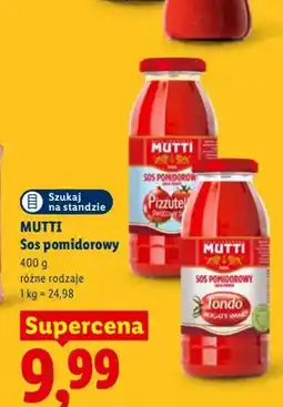 Lidl Sos pomidorowy Pizzutello Mutti oferta