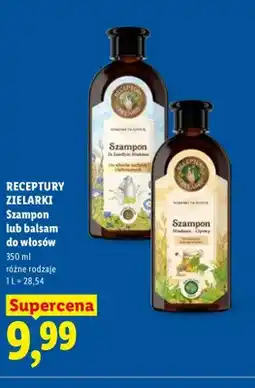 Lidl Szampon do włosów Receptury Zielarki ze złocistym miodem oferta