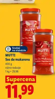 Lidl Sos do makaronu z czosnkiem Mutti oferta