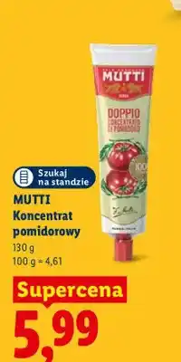 Lidl Koncentrat pomidorowy Mutti oferta