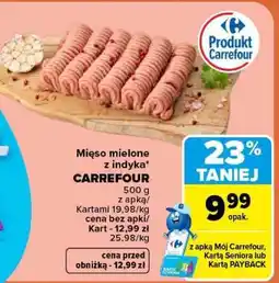 Carrefour Mięso mielone z indyka oferta