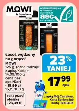 Carrefour Łosoś wędzony na gorąco oferta