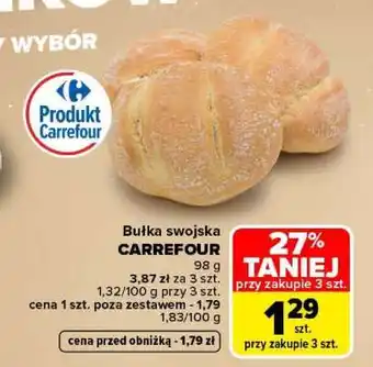Carrefour Bułka swojska oferta