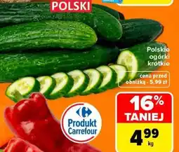 Carrefour Polskie ogórki krótkie oferta