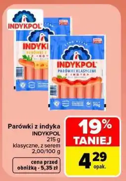 Carrefour Parówki z indyka oferta