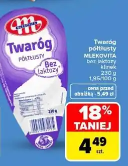 Carrefour Twaróg półtłusty Mlekovita oferta