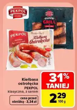 Carrefour Kiełbasa ostrołęcka PEKPOL oferta