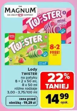 Carrefour Lody Twister na patyku oferta