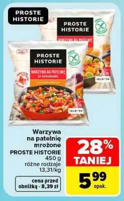 Carrefour Warzywa na patelnię mrożone PROSTE HISTORIE oferta
