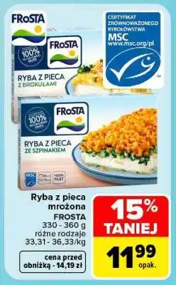 Carrefour Ryba z pieca mrożona FROSTA oferta