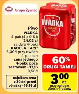 Carrefour Piwo Warka oferta