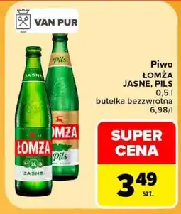 Carrefour Piwo ŁOMŻA JASNE, PILS oferta