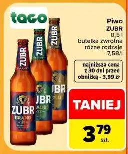 Carrefour Piwo ŻUBR oferta