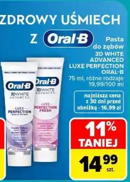 Carrefour Oral-B 3D WHITE ADVANCED LUXE PERFECTION oferta