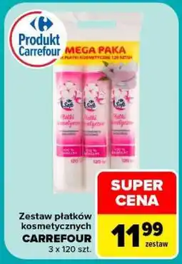 Carrefour Zestaw płatków kosmetycznych CARREFOUR oferta