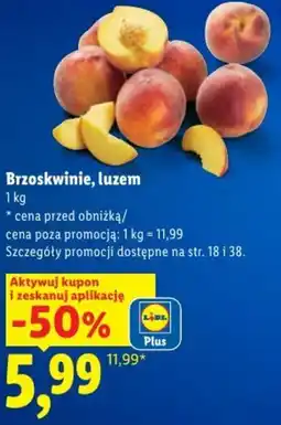 Lidl Brzoskwinie, luzem oferta