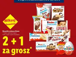 Lidl Wszystkie słodycze Kinder oferta