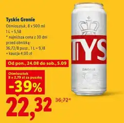 Lidl Tyskie Gronie oferta
